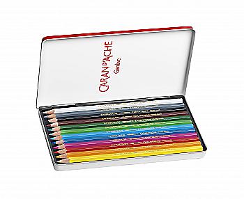 Набір акварельних олівців 12 кол. Caran d`Ache Swisscolor мет. бокс, 1285.712 Набір акварельних олівців 12 кол. Caran d`Ache Swisscolor мет. бокс, 1285.712