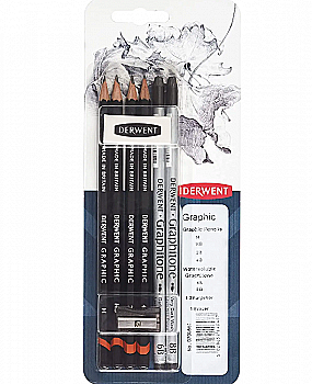 Набір матеріалів для графіки Graphic, 8 пред, в блістері, Derwent 700661 Набір матеріалів для графіки Graphic, 8 пред, в блістері, Derwent 700661