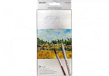 Карандаши 24 цв. Raffine с кисточкой, 7120-24СВ, Marco