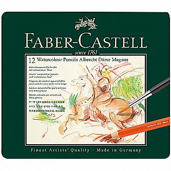 Набір акварельних олівців AD Magnus 12 кол. в метал. коробці, 116912 Faber-Castell*** Набір акварельних олівців AD Magnus 12 кол. в метал. коробці, 116912 Faber-Castell***