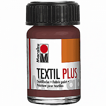 Outlet40 Краска акриловая Коричневая средняя, 15мл, для темн. тканей, Marabu, 171539046