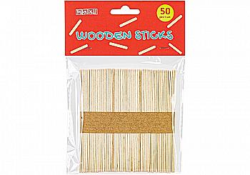 Набір дерев`яних паличок 11,4*1 см, 50 шт., MX62574