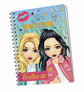 Блокнот А5 Besties 60 листов в линейку, синий, 961013 Блокнот А5 Besties 60 листов в линейку, синий, 961013