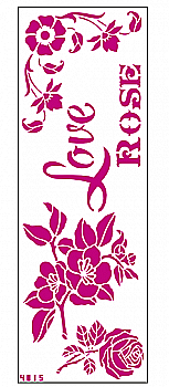 Трафарет декоративний 11*32 см №4015 Love rose Art, 10526 Трафарет декоративний 11*32 см №4015 Love rose Art, 10526