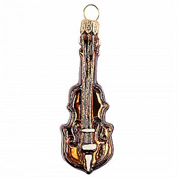 Ялинкова прикраса скляна Скрипка 7,6 см, 0051 Ялинкова прикраса скляна Скрипка 7,6 см, 0051