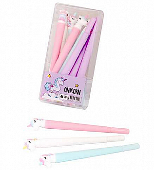 Ручка гелева 0,38 мм, одноріг, синя, 1113(3022) Ручка гелева 0,38 мм, одноріг, синя, 1113(3022)