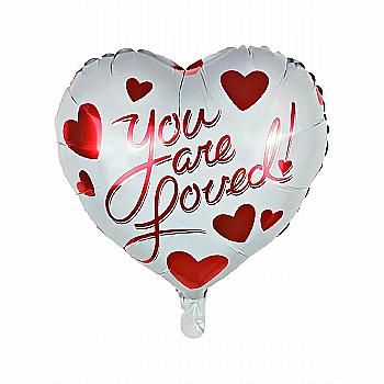 Куля повітряна фольгована (45 см) Серце дизайн 5, IDEA7-CN068 Куля повітряна фольгована (45 см) Серце дизайн 5, IDEA7-CN068