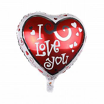 Куля повітряна фольгована (45 см) Серце дизайн 4, IDEA7-CN067