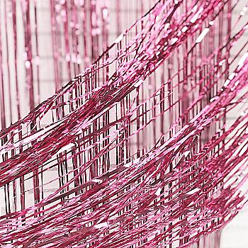 Декор-гирлянда фольгированная, розовая, 3501-3356