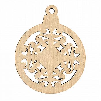 Заготівка дерев`яна Іграшка новорічна №3, 702675 Заготівка дерев`яна Іграшка новорічна №3, 702675