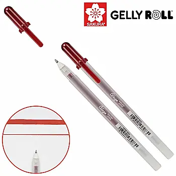 Ручка гелевая, Glaze 3D Roller, Красний темний, Sakura Ручка гелевая, Glaze 3D Roller, Красний темний, Sakura