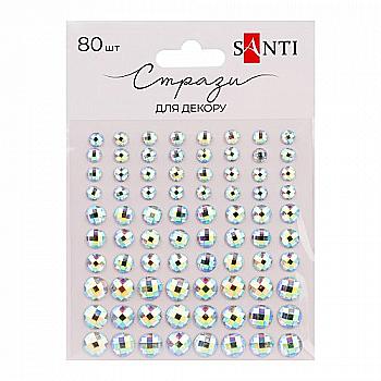 Стрази SANTI самоклеючі хамелеон, 80 шт, 742992 Стрази SANTI самоклеючі хамелеон, 80 шт, 742992