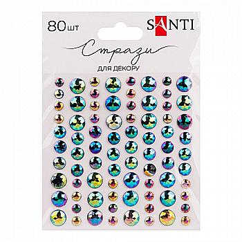 Стрази SANTI самоклеючі "Chameleon" 80 шт, 743011 Стрази SANTI самоклеючі "Chameleon" 80 шт, 743011