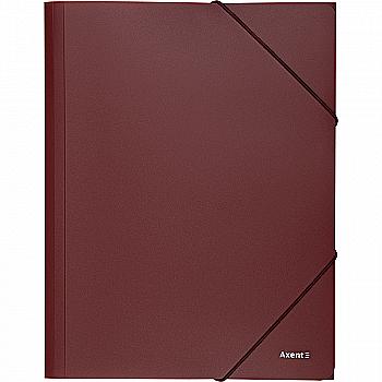 Папка на гумках А4, бордова, 1508-04 Axent