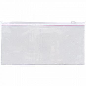 Папка на блискавці DL, застібка zip-lock біла, 1409-21-A