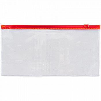 Папка на блискавці DL, застібка zip-lock червона, 1409-24-A