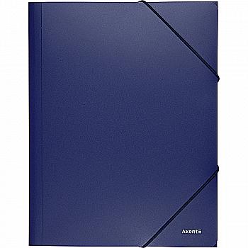 Папка на гумках А4, синя, 1508-02-A Axent