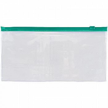 Папка на блискавці DL, застібка zip-lock зелена, 1409-25-A