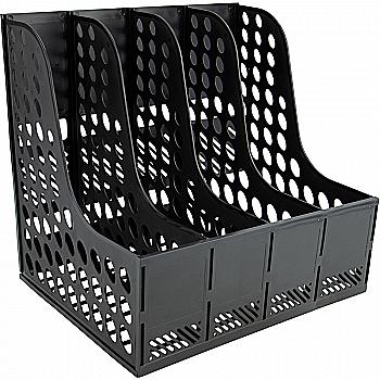 Лоток вертикальний, 4 відділення, чорний, 4042-01-A Лоток вертикальний, 4 відділення, чорний, 4042-01-A