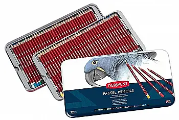 Набір пастельних олівців Pastel, 72шт., мет. кор, Derwent 32996 Набір пастельних олівців Pastel, 72шт., мет. кор, Derwent 32996