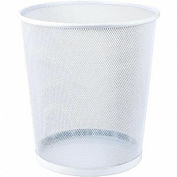 Корзина для паперу метал., біла, 2119-21-A