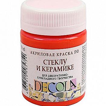 Акрил по стеклу и керамике Decola 50 мл оранжевая 315 Акрил по стеклу и керамике Decola 50 мл оранжевая 315