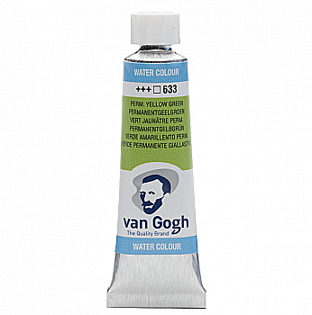 Краска акварельная Van Gogh 633 Перм. желто-зеленый, туба 10 мл, Royal Talens Краска акварельная Van Gogh 633 Перм. желто-зеленый, туба 10 мл, Royal Talens