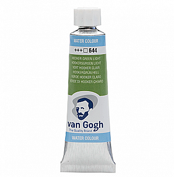 Краска акварельная Van Gogh 644 Хукера зеленая светлая, туба 10 мл, Royal Talens Краска акварельная Van Gogh 644 Хукера зеленая светлая, туба 10 мл, Royal Talens
