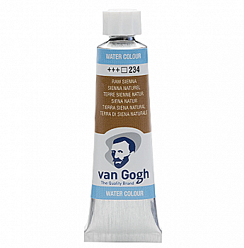 Краска акварельная Van Gogh 234, Сиена натуральная, туба 10 мл, Royal Talens Краска акварельная Van Gogh 234, Сиена натуральная, туба 10 мл, Royal Talens