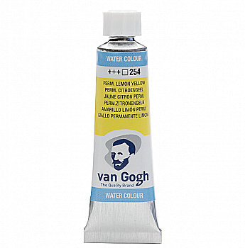 Фарба акварельна Van Gogh 254 Перм. лимонний світлий, туба 10 мл, Royal Talens Фарба акварельна Van Gogh 254 Перм. лимонний світлий, туба 10 мл, Royal Talens