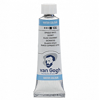 Краска акварельная Van Gogh (106), Белила супер покрывные, туба 10 мл, Royal Talens Краска акварельная Van Gogh (106), Белила супер покрывные, туба 10 мл, Royal Talens