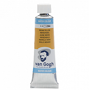 Краска акварельная Van Gogh 244 Индийский желтый, туба 10 мл, Royal Talens Краска акварельная Van Gogh 244 Индийский желтый, туба 10 мл, Royal Talens