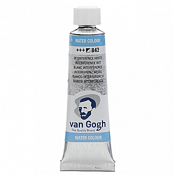 Краска акварельная Van Gogh 843 Интерферентный белый, туба 10 мл, Royal Talens Краска акварельная Van Gogh 843 Интерферентный белый, туба 10 мл, Royal Talens