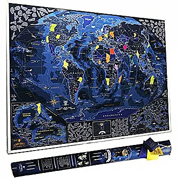 Скретч карта My Map Discovery edition (англ. мова) 88*63 см + постер ТМ "My Gift" Скретч карта My Map Discovery edition (англ. мова) 88*63 см + постер ТМ "My Gift"