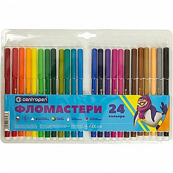 Фломастеры 7550/24 СD CENTROPEN Фломастеры 7550/24 СD CENTROPEN