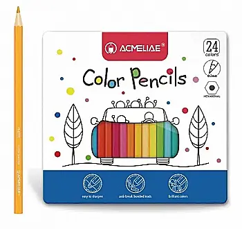 Набір олівців кольорових "Colouring Academy", 24 кол., карт. коробка, 2300089 Набір олівців кольорових "Colouring Academy", 24 кол., карт. коробка, 2300089