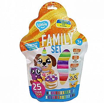 Набір для ліплення з повітряним пластиліном, ТМ Lovin, 25 стіків, 70159 Набір для ліплення з повітряним пластиліном, ТМ Lovin, 25 стіків, 70159