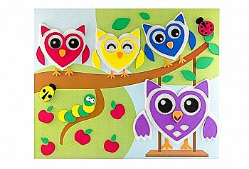 Набір для творчості аплікація "Совушки", МА-06 Набір для творчості аплікація "Совушки", МА-06