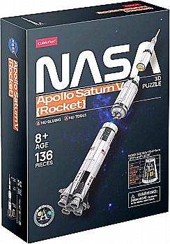 Трехмерная головоломка-конструктор NASA "Ракета Аполлон Сатурн-5", DS1059h Трехмерная головоломка-конструктор NASA "Ракета Аполлон Сатурн-5", DS1059h
