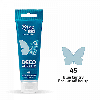 Акрил для декора, Голубой кантри, матовый, 75 мл, ROSA TALENT Акрил для декора, Голубой кантри, матовый, 75 мл, ROSA TALENT
