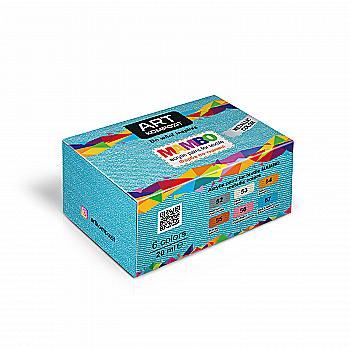 Набір фарб по тканині Mambo 6*20 мл металік, ART Kompozit Набір фарб по тканині Mambo 6*20 мл металік, ART Kompozit