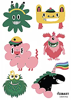 Набір стікерів "Monster" Cobart Набір стікерів "Monster" Cobart