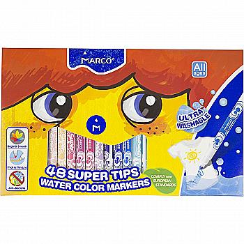 Фломастери 48 кол. Super Washable, ТМ Marco 1630-48CB Фломастери 48 кол. Super Washable, ТМ Marco 1630-48CB