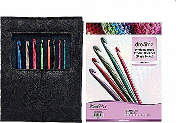 Набор односторонних крючков 8 пар в жаккардовом кейсе Dreamz 90716 KnitPro Набор односторонних крючков 8 пар в жаккардовом кейсе Dreamz 90716 KnitPro