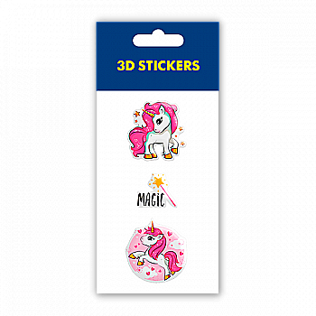 Стікери 3D "Magic unicorn" Стікери 3D "Magic unicorn"