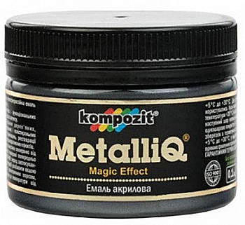 Краска акриловая эмаль Metalliq Kompozit черная жемчужина 0,1 кг Краска акриловая эмаль Metalliq Kompozit черная жемчужина 0,1 кг