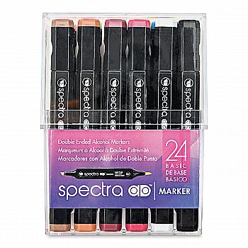 Набор маркеров двусторонних Spectra AD Primary 24 цв. Базовые цвета, S24PR-SADM Набор маркеров двусторонних Spectra AD Primary 24 цв. Базовые цвета, S24PR-SADM