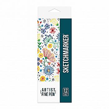 Набір лайнерів SketchMarker ARTIST FinePen Basic 1, 12 кол., AFP-12BAS1 Набір лайнерів SketchMarker ARTIST FinePen Basic 1, 12 кол., AFP-12BAS1