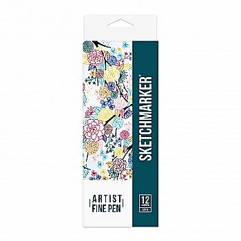 Набір лайнерів SketchMarker ARTIST FinePen Basic 2, 12 кол., AFP-12BAS2 Набір лайнерів SketchMarker ARTIST FinePen Basic 2, 12 кол., AFP-12BAS2