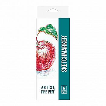Набір лайнерів SketchMarker ARTIST FinePen Basic 3, 6 кол., AFP-6BAS3 Набір лайнерів SketchMarker ARTIST FinePen Basic 3, 6 кол., AFP-6BAS3